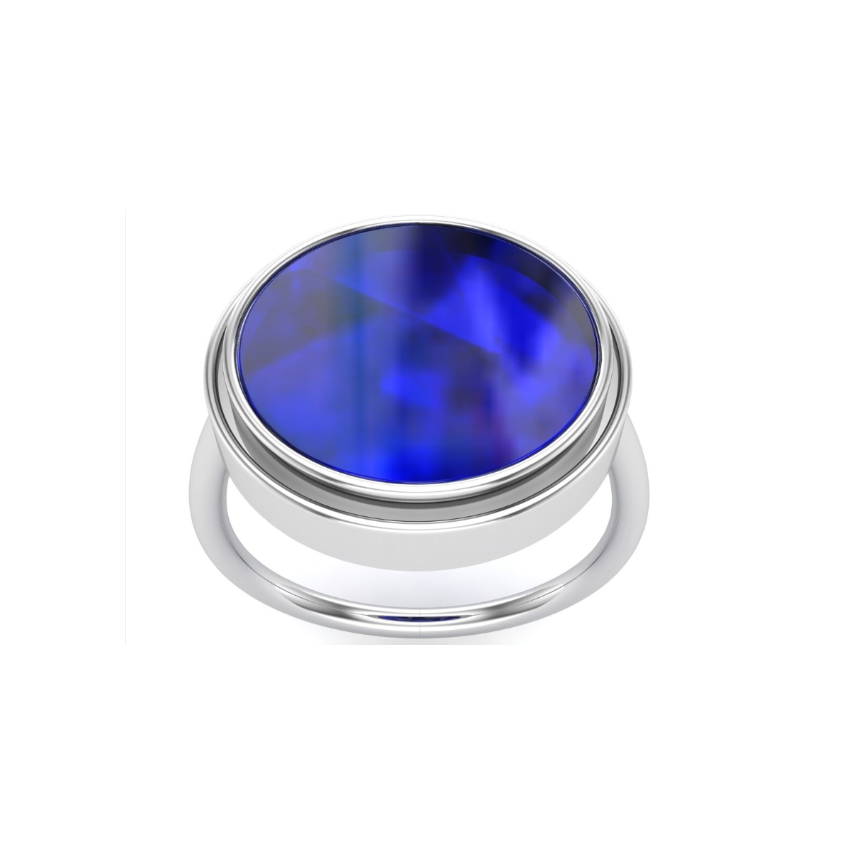 Bague en argent et pierre naturelle lapis lazuli Dusseldorf